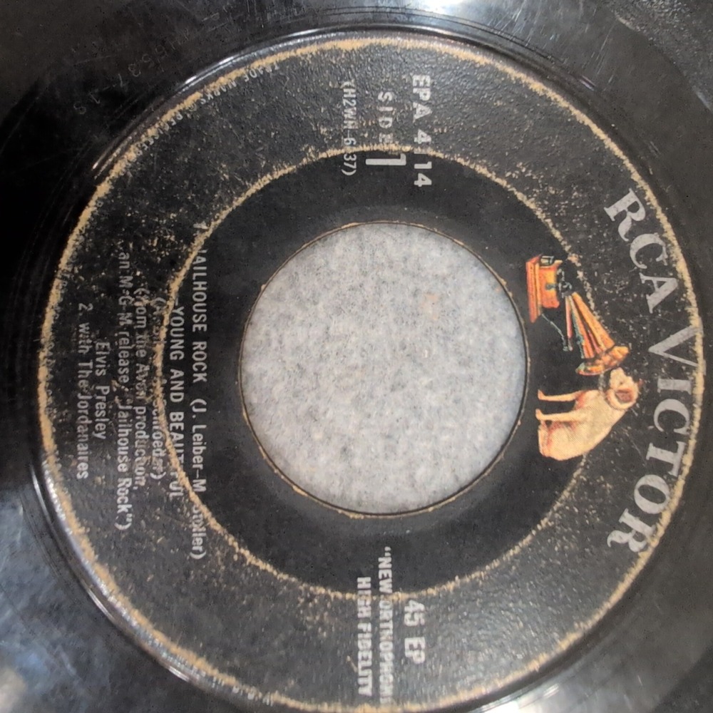 Elvis Presley Jailhouse Rock 45 EP RCA Victor EPA-4114 1957 Vinyl Record - Picture 2 of 4